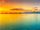 菲律宾岛屿沙滩日出海景图片