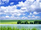 草原河流风景图片