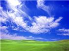 天空草地风景图片