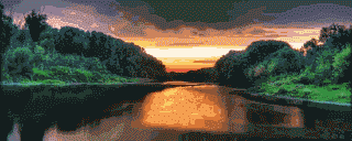 清澈的湖水美丽的夕阳(点击浏览下一张趣图)