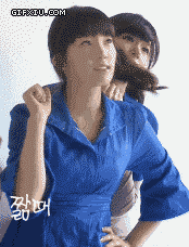 可爱的韩国蓝色mm(点击浏览下一张趣图)