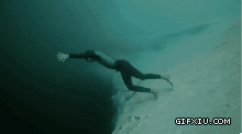 海底跳水：好像是地狱之门啊(点击浏览下一张趣图)