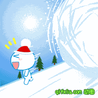 好大的雪球啊：圣诞快乐(点击浏览下一张趣图)