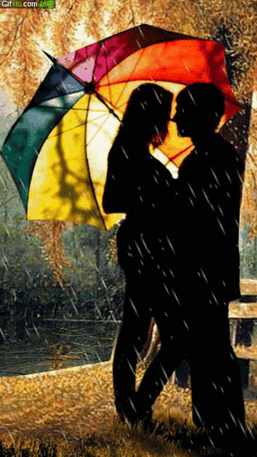 一对打伞的情侣唯美动态图片(点击浏览下一张趣图)