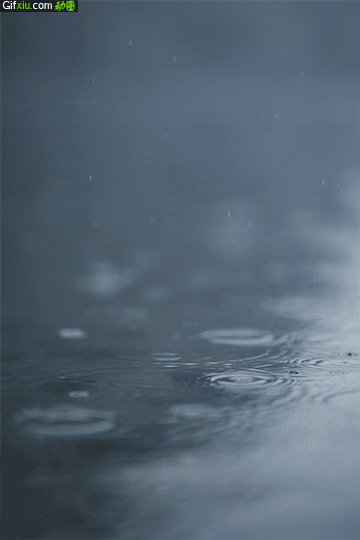 下雨了水滴滴在湖面涟漪动态图片(点击浏览下一张趣图)