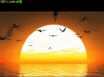日落的黄昏动态图片(点击浏览下一张趣图)