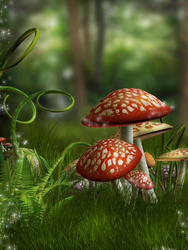 3d卡通森林蘑菇梦幻图片(点击浏览下一张趣图)
