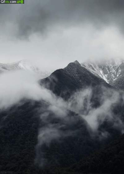 山上的云雾风景动态图片(点击浏览下一张趣图)