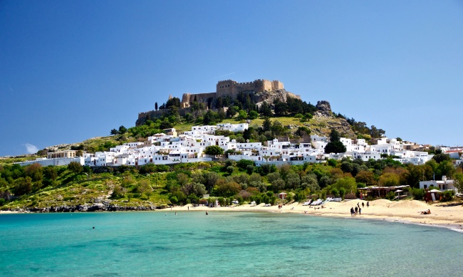 唯美希腊海边图片(点击浏览下一张趣图)