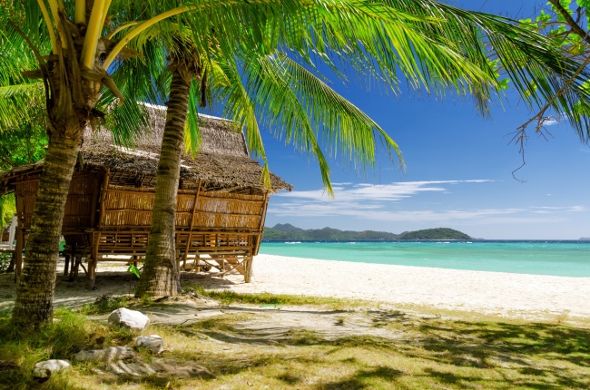 海边小屋椰子树图片(点击浏览下一张趣图)