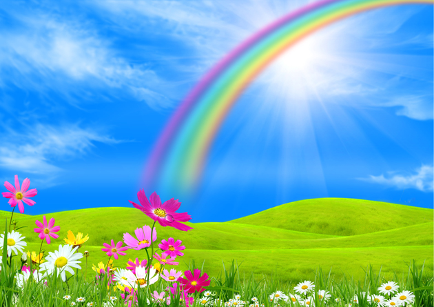 高清彩虹鲜花图片(点击浏览下一张趣图)