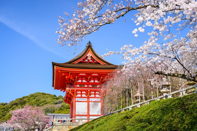 日本建筑与樱花图片(点击浏览下一张趣图)