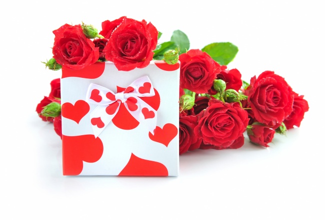 玫瑰花浪漫礼物盒图片(点击浏览下一张趣图)
