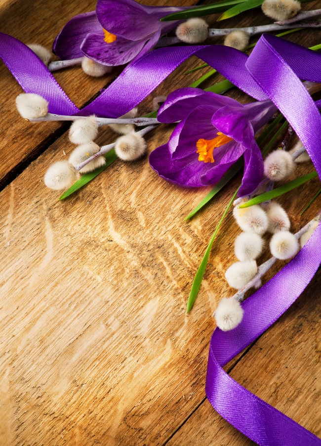 紫色花朵木质板高清大图图片(点击浏览下一张趣图)