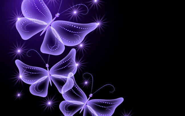 紫色梦幻蝴蝶图片(点击浏览下一张趣图)