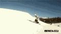 超酷的极限滑雪飞起的镜头
