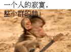小狒狒弹吉他：一个人的寂寞整个群的错