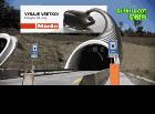 一个创意的以汽车隧道为背景的现实3d广告