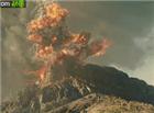 火山喷发动态图片