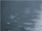 下雨了水滴滴在湖面涟漪动态图片