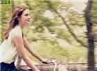 女生骑单车唯美动态图片