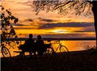博登湖黄昏图片