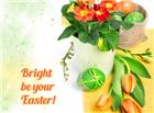复活节彩蛋和盆栽图片