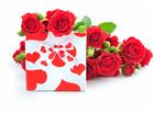 玫瑰花浪漫礼物盒图片