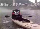 友谊的小船老子一个人也能滑熊本熊表情图片