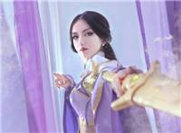 王者荣耀:月下无限连露娜,紫霞仙子cosplay,还原记忆中的经典