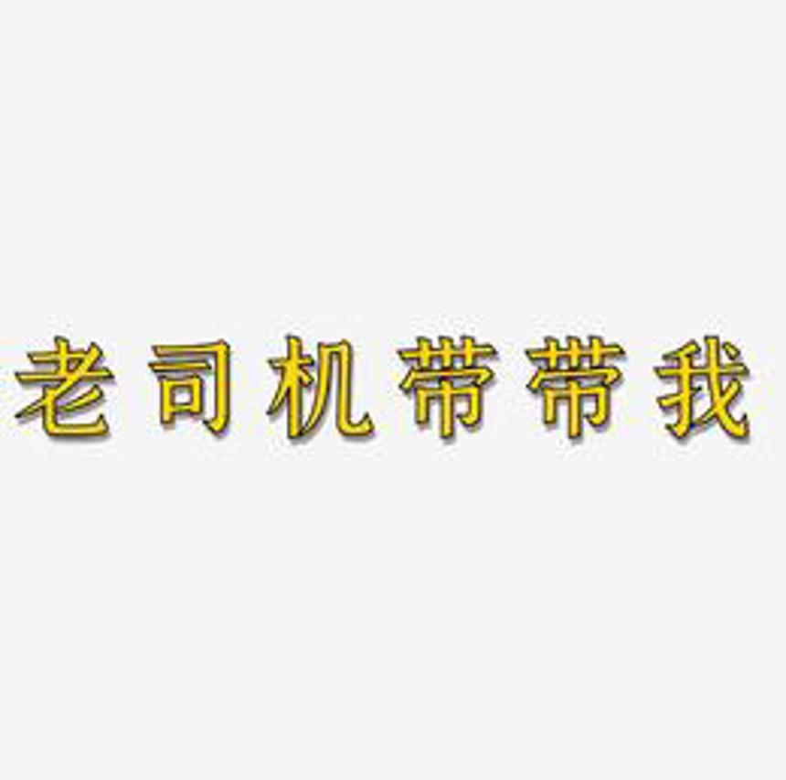 老司机带带我原创艺术字